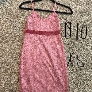 Pink lacey dress